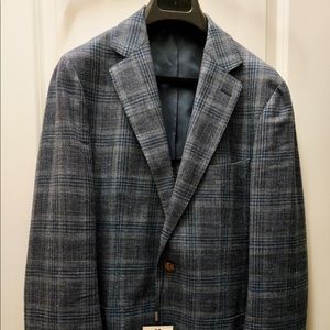 Suitsupply Blue Check Havana Patch Jacket